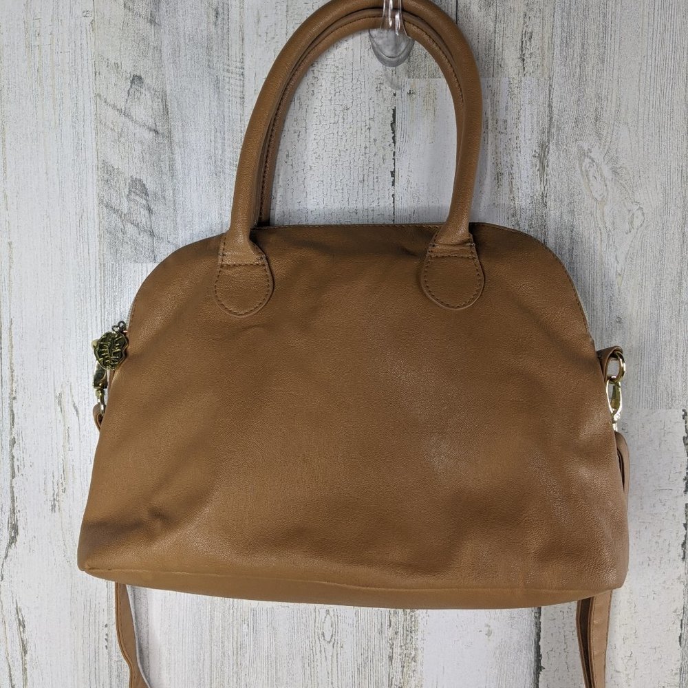 Betsey Johnson Blue Tan Bleach Dyed Shoulder Bag - Picture 4 of 16